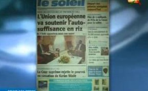 Revue de presse du mercredi 20 août 2014 - 2stv
