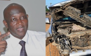 Photos : Serigne Mbacké Ndiaye victime d’un accident sur la route de Fatick
