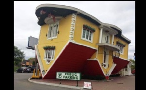 Incroyable!! une maison construite à l’envers: photos