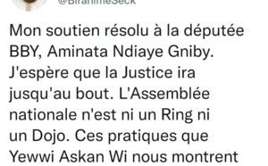 Agression de Amy Ndiaye par deux députés de YAW: Birahim Seck déçu des "promesses non tenues"