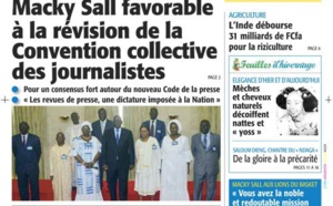 A la Une du Journal Le Soleil du jeudi 28 août 2014