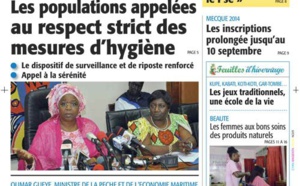 A la Une du Journal Le Soleil du samedi 30 août 2014