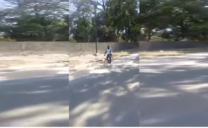 Ziguinchor: Ousmane Sonko se promène dans les rues à vélo 
