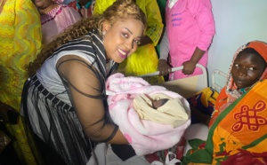 Bébé de l'année: La marraine Fatou Diané Guèye au chevet du nouveau-né et de sa famille