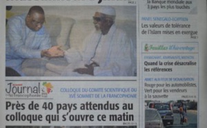 A la Une du Journal Le Soleil du mercredi 17 septembre 2014