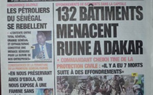 A la Une du Journal L'observateur du mercredi 17 septembre 2014