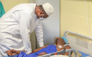 Accident tragique survenu à Kaffrine : Le chef de l’Etat Macky Sall au chevet des blessés