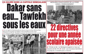 A la Une du Journal Le Populaire du samedi 27 septembre 2014
