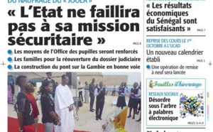 A la Une du Journal Le Soleil du samedi 27 septembre 2014