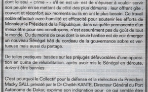 Le DG du Port se paie une page entière dans un journal pour défendre Marième Faye Sall