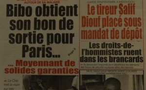 A la Une du Journal Le Populaire du mercredi 01 octobre 2014