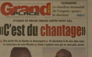 A la Une du Journal Grand Place du jeudi 02 octobre 2014