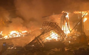 Touba : Un violent incendie s'est déclaré au marché Ocass