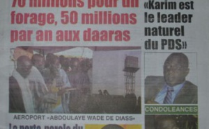 A la Une du Journal Siweul du lundi 13 octobre 2014
