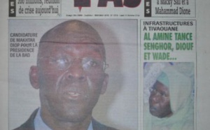 A la Une du Journal L'As du lundi 13 octobre 2014