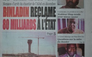 A la Une du Journal Le Quotidien du lundi 13 octobre 2014 