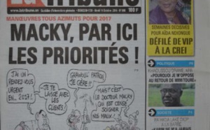 A la Une du Journal La Tribune du mardi 14 octobre 2014