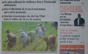 A la Une du Journal Le Soleil du jeudi 16 octobre 2014
