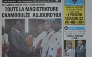 A la Une du Journal La Tribune du jeudi 16 octobre 2014