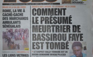 A la Une du Journal L'Observateur du jeudi 16 octobre 2014