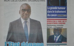 A la Une du Journal Sud Quotidien du vendredi 17 octobre 2014 