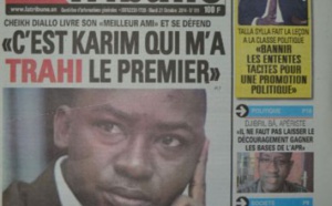 A la Une du Journal La Tribune du mardi 21 octobre 2014