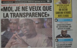 A la Une du Journal La Tribune du jeudi 23 octobre 2014