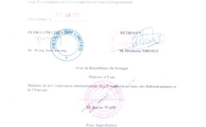 Exclusif - Contrat Petro-Tim-Etat du Sénégal : Le document qui mouille Wade et son fils Karim