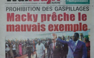 A la Une du Journal Walfadjri du vendredi 24 octobre 2014