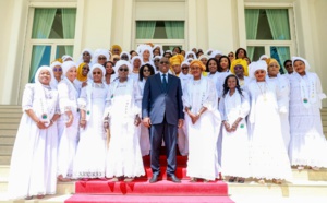 La journée internationale du 8 Mai: Les images de l’Amicale des femmes de la Présidence de la République reçue par le Chef de l'état