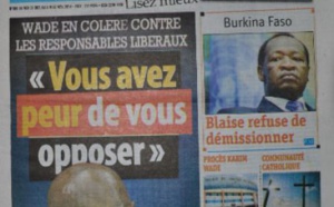 A la Une du Journal Direct Info du vendredi 31 octobre 2014