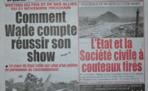 A la Une du Journal Le Populaire du mercredi 05 novembre 2014