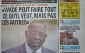 A la Une du Journal La Tribune du lundi 10 novembre 2014