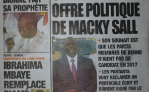 A la Une du Journal L'Observateur du mardi 11 novembre 2014