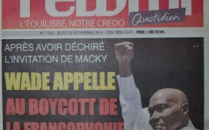 Les Principaux Titres De La Presse du jeudi 20 Novembre 2014