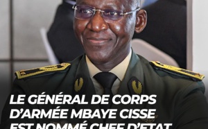 Le Général de Corps d'Armée Mbaye Cissé nommé Chef d'Etat-Major Général des Armées, en remplacement du Général d'Armée Cheikh Wade