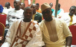 Modou Gaye Héritage et son ami Nidouga Thiam au baptême du fils de Pape Diouf