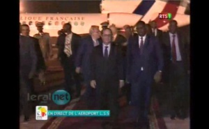 Vidéo: L'arrivée du président de la France  François Hollande