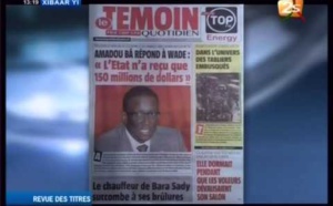 Revue de presse du mercredi 03 décembre 2014 - 2stv