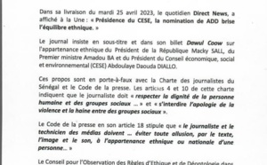 "La nomination de ADD brise l’équilibre ethnique": Le CORED condamne Direct News et invite les médias à faire preuve de responsabilité