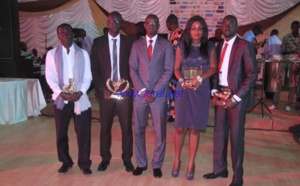 Les lauréats de l'édition 2014 du gala de la Convention des jeunes reporters du Sénégal
