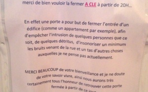 Un message de voisinage plein d’humour ! à lire