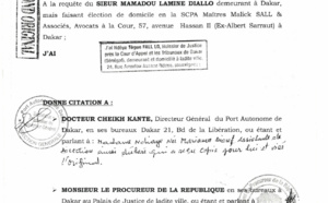 Injure publique : Le député Mamadou Lamine Diallo traîne Dr Cheikh Kanté devant le juge (document)