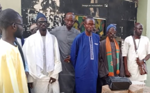 Ibrahima Sall du MODEL, offre un lot de ventilateurs et de denrées alimentaires à la prison de Mbacké
