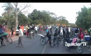 Ziguinchor : Les étudiants Boutoupa-Camaracounda marchent pour le retour de la paix 