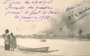 Le quartier des pêcheurs de Guet Ndar à St-Louis en 1932