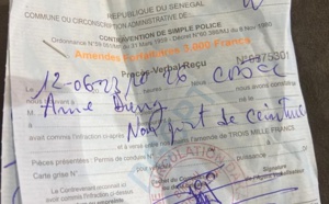 Le manque de quittances de contravention de la police de Dakar-Plateau, suscite des préoccupations