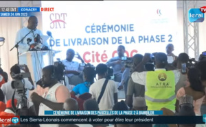 Direct / Cérémonie de livraison des parcelles de la phase 2 (Cité CDC) à Bambilor