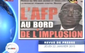 Revue de presse du jeudi 22 janvier 2015 - Sen Tv