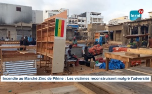 Incendie au Marché Zinc de Pikine: Les victimes reconstruisent malgré l'absence d’aide des autorités